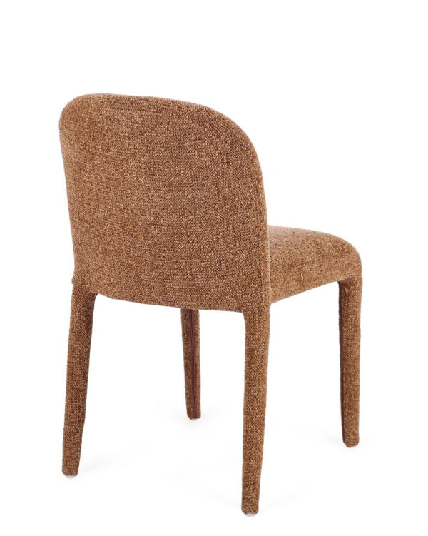 Set 2 scaune dining caramizii din tesatura boucle Antara - imagine 5